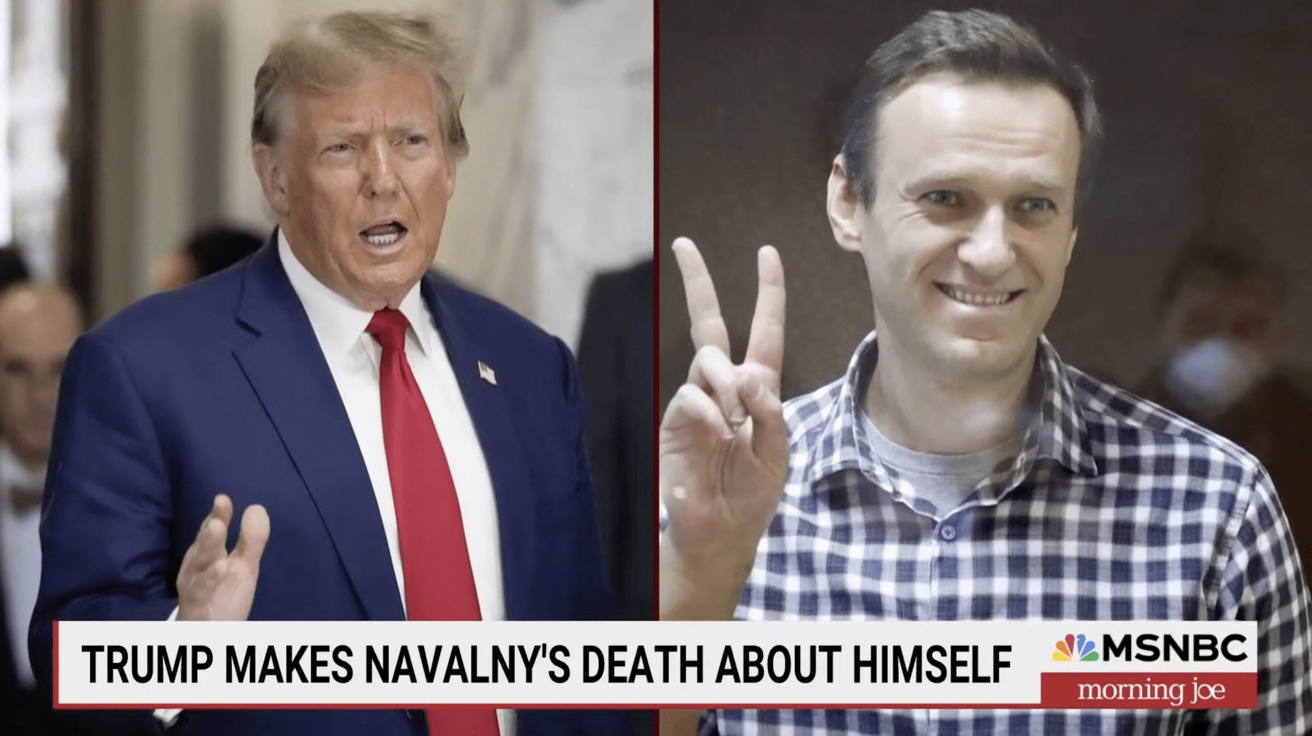 Trump Compares Himself to Navalny